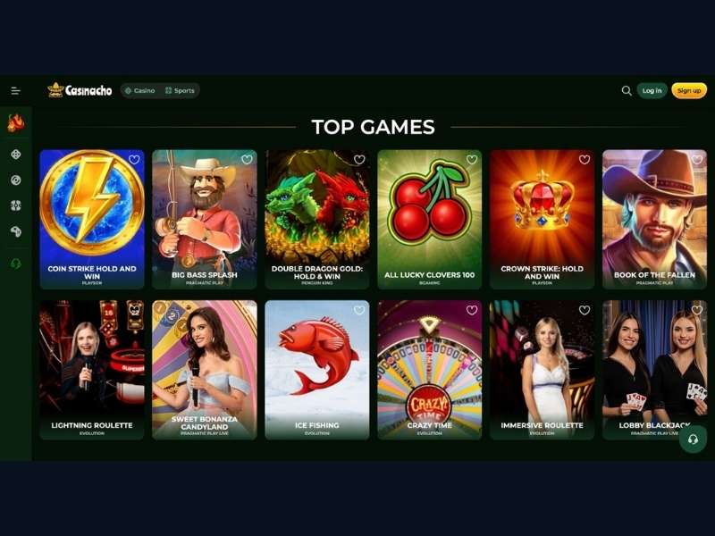 Cotygodniowy cashback w Casinacho Casino — pięć poziomów w zależności od depozytu